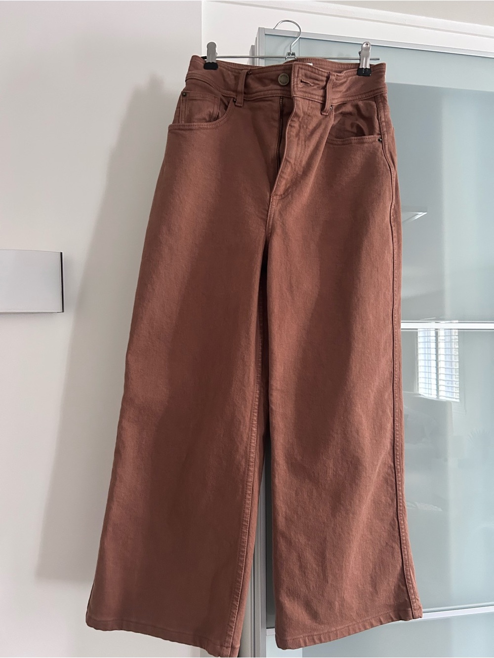 Sézane Le CROP jeans in brown